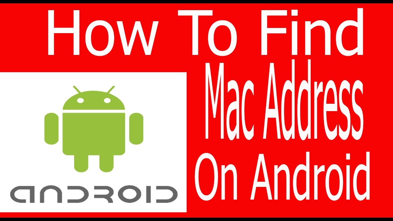 how to find mac address on android