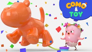 Como Amazing Balloon 5 Learn Colors And Words Cartoon Video For Kids Como Kids Tv