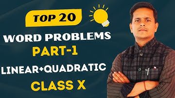 Most important word problems 10|word problems linear equations in two variables|quadratic equations