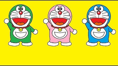 How to Draw Doraemon in MS Paint | Simple Children Art in MS Paint | Learn MS Paint | ComeTube