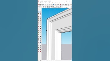✅One Click Door Frame Moulding In SketchUp #shorts #sketchup #3dmodeling #cad #3d #designgorhythm