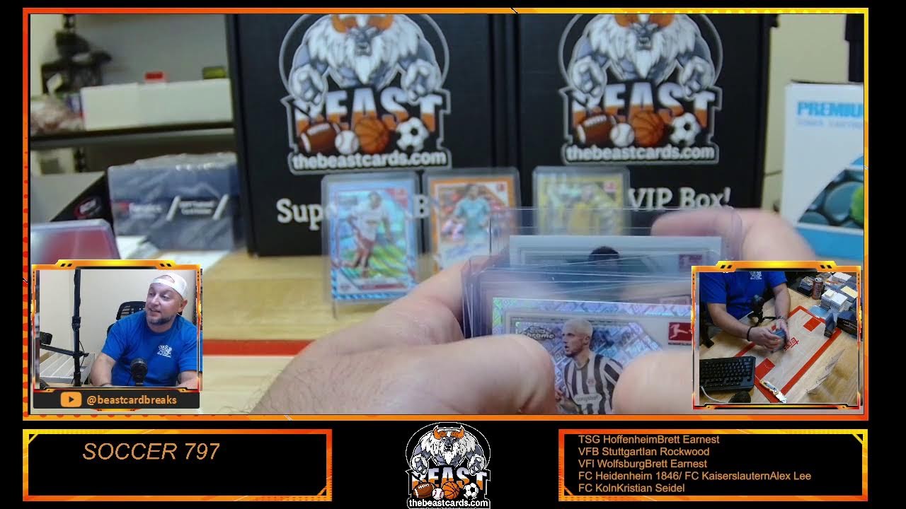 BEAST SPORTS CARD BREAKS Soccer 797, Soccer 799