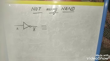 how to implement NOT gate using NAND gate