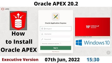 How to Install Oracle APEX 20.2 | DB 19c | Executive | Windows 10