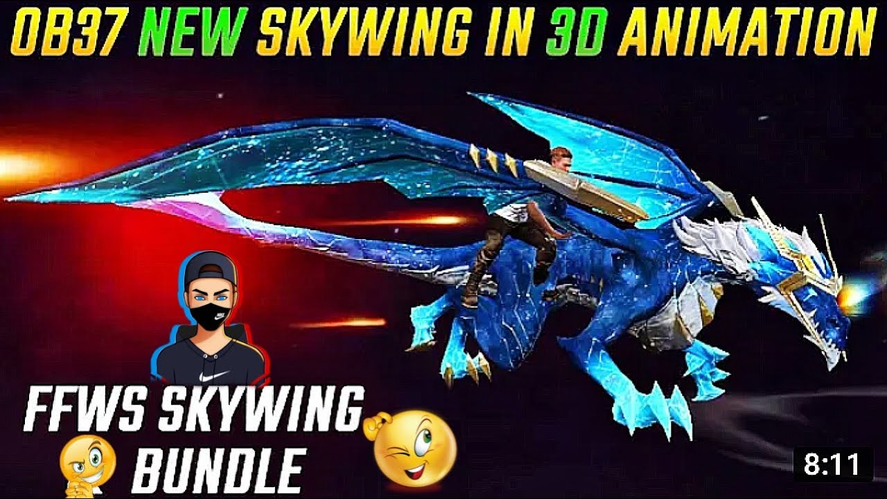 OB37 NEW SKYWING AND ANIMATION EMOTE REVIEW GARENA FREE FIRE