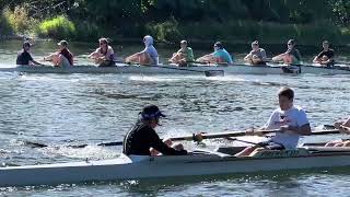 Rowing Race where Clueless Kayaker Halts Boat Race at OSU