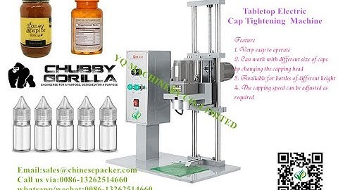teaching video for semi automatic cap  closing machine how to change capping head