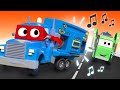 The siren truck -  Carl the Super Truck - Car City ! Cars and Trucks Cartoon for kids