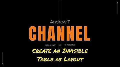 Create an Invisible Table as Layout in LibreOffice Writer
