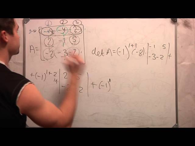 Определитель матрицы 3х3.Линейная алгебра. Студент. Ч 2.