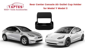 TAPTES Tesla Center Console Rear Air Outlet Cup Holder Storage Box for Model Y Model 3