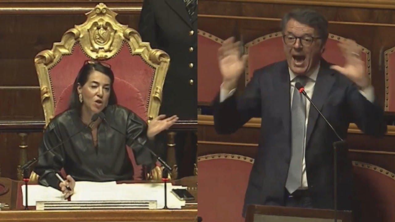 SCONTRO TRA RENZI E RONZULLI IN SENATO