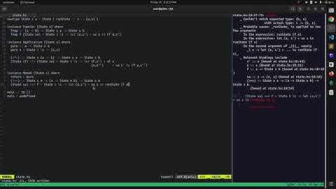 Haskell | STATE Instances for Applicative, Functor & Monad