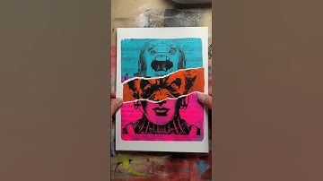 Don’t Change - Gel Plate Laser Image Transfer #geliplate #gelliarts #gelpress #imagetransfer