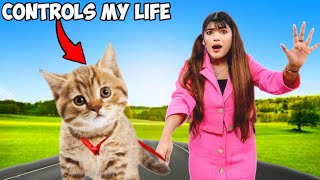 Saying Yes To My CAT 🐱 For 24 Hours Challenge * gone wrong* | Mahjabeen Ali