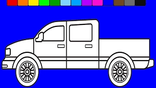 Super car coloring pages | Coloring videos for kids to learn colors | KidsTV Jacky