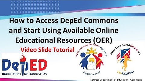 HOW TO ACCESS DEPED COMMONS || Use Available Online Resources