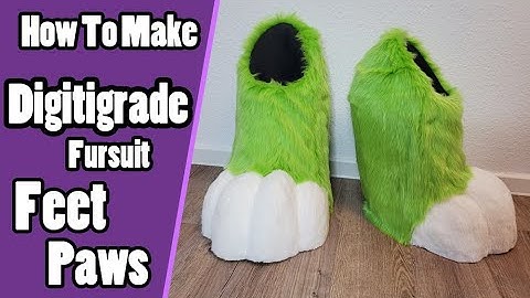 How To Make Digitigrade Fursuit Feet Paws | Fursuit Tutorial + PDF Pattern