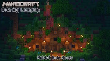 Minecraft Relaxing Longplay | Hobbit Hole House (no commentary)