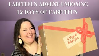 Fabfitfun Advent Full Unboxing / Spoilers 12 Days of Fabfitfun