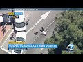 Suspect carjacks 2 vehicles during police chase in California