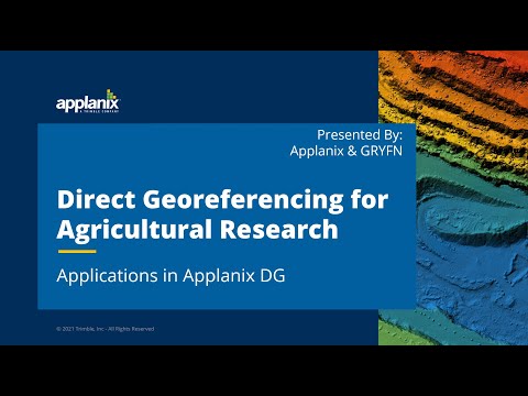 Applications in Applanix DG: Direct Georeferencing for Agricultural Research