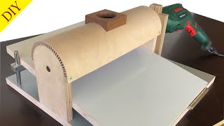 Amazing DIY Thickness Sander  Drum Sander