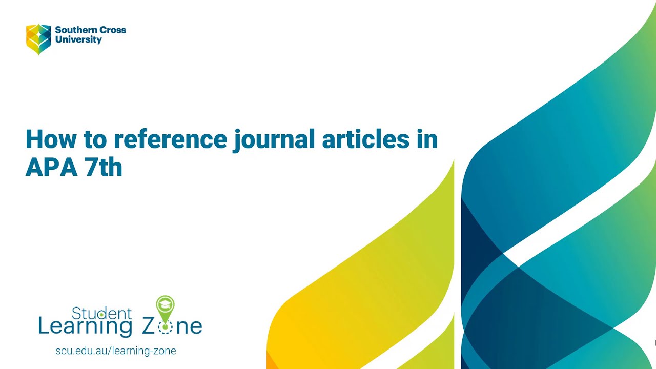 Cross-referencing, Journals