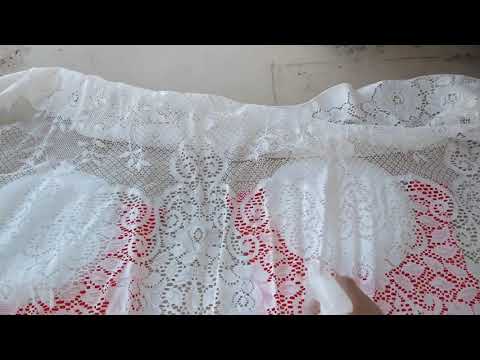 How-to upcycle a plain t-shirt with bleach tutorial demo lace design pattern