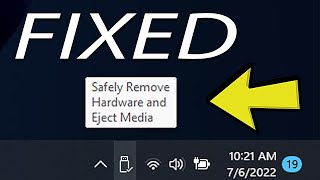 fix: safely remove hardware icon disappeared in windows 11