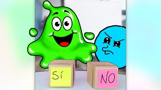 Reto Sí O No Con Slime Cuadradito Y Circulito