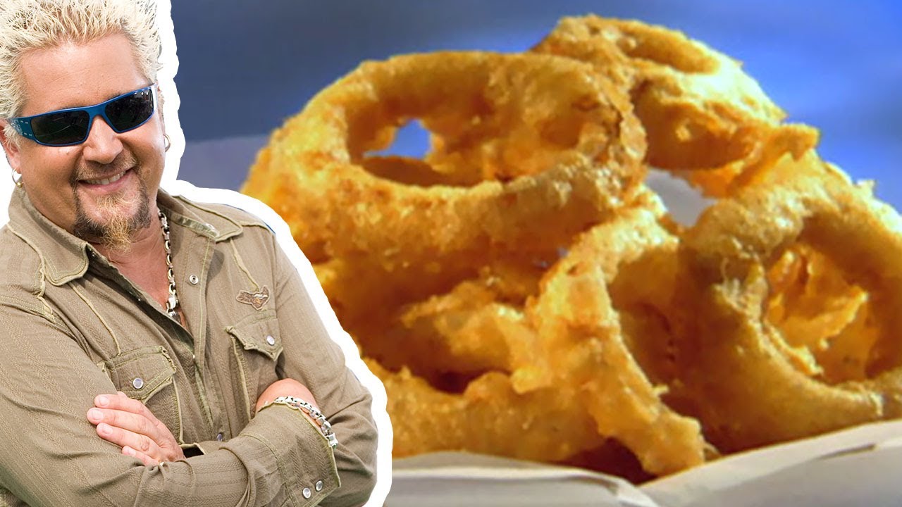 Guy Fieri Makes Beer Battered Onion Rings | Guy