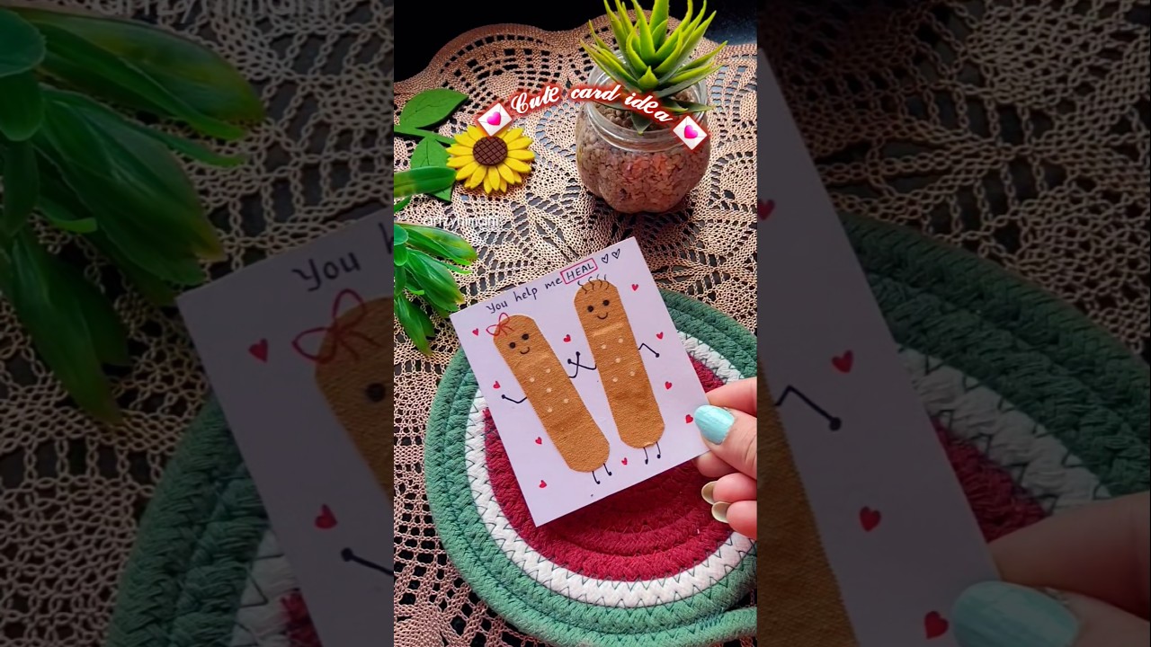 Cute bandage card 🤎 
