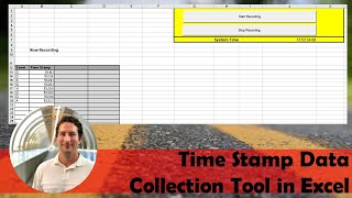 Time Stamp Data Collection Tool in Excel for Transportation Engineering screenshot 3
