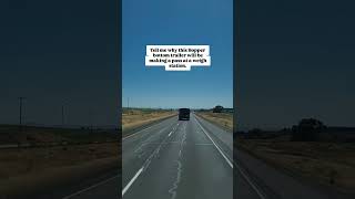 This Hopper bottom trailer is passing a semi at a scale #truckdriver #truckerlife #trucking #trailer