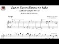 Demon Slayer, Kimetsu no Yaiba, Kamado Tanjiro no Uta, 鬼滅の刃 竈門炭治郎のうた, Piano