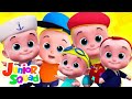 Five Little Babies Jumping On The Bed | Nursery Rhymes & Kids Songs with Junior Squad | Baby Song
