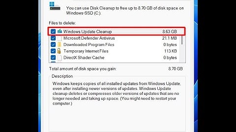 Windows update cleanup not deleting (8.63GB) in Windows 11 24H2