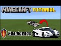 Minecraft Supercar - How To Build A 2013 Koenigsegg Agera R Minecraft Car Tutorial