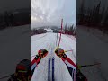 Icy Slalom POV on Frozen Course in Sweden | World Cup Ski Technique