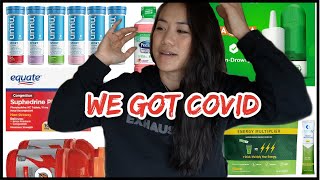 HOW TO: TREAT COVID SYMPTOMS (2022) | We got Covid VLOG