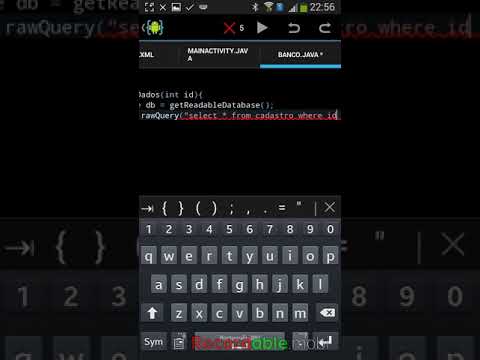 Criando banco de dados no Android [Métodos LerDados/Excluir dados]