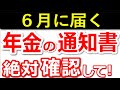 【年金額改定】6月に届く通知書の確認項目！ココだけは絶対にチェック！【年金受給者/振込通知書】