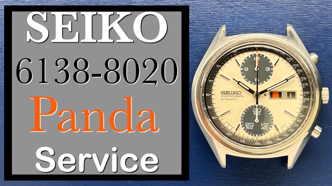 For . -- Seiko 6138-8020 Panda Service - YouTube