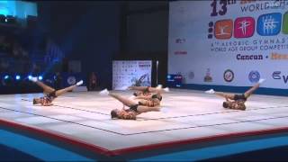 WCH Aeróbic Cancún 2014 - (FINAL) GROUPS - HUNGARY - HUN  (20,400)