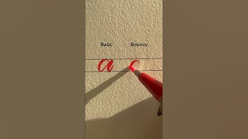 “a” basic & bouncy calligraphy #lettering #handwriting #calligrahy #reels #fyp #shorts #viralvideo