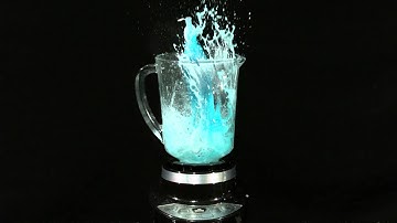 Slow Motion Kool Aid Bottle Exploding in a Blender on High Definition HD Slow Mo Video Camera Shot