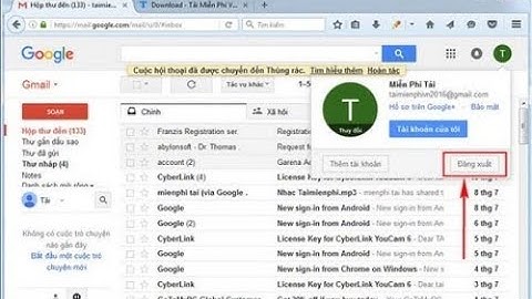 Đăng xuất tài khoản Google trên YouTube