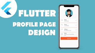 Profile Page Design with Flutter | Flutter UI Design | Speed Code