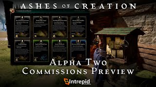 Ashes of Creation Alpha Two Commissions Preview